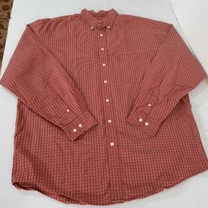Eddie Bauer Long Sleeve Checks Button Down Shirt 100% Cotton